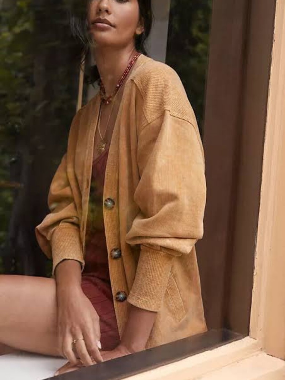Anthropologie Pilcro XS Chunky Seamed Cardigan